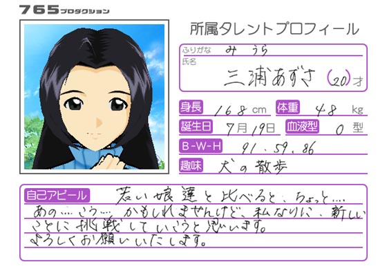 三浦あずさプロフィール