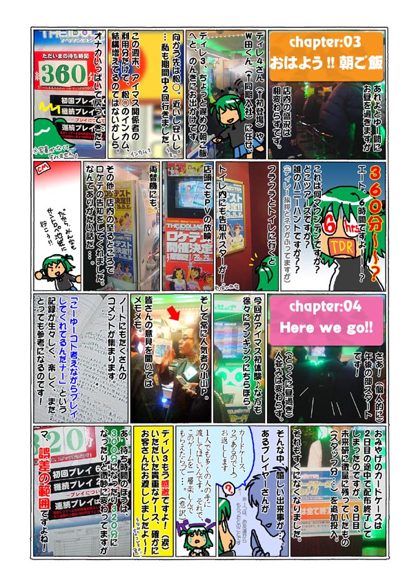 ディレ3による第2回ロケテストリポート池袋編(マンガ形式)