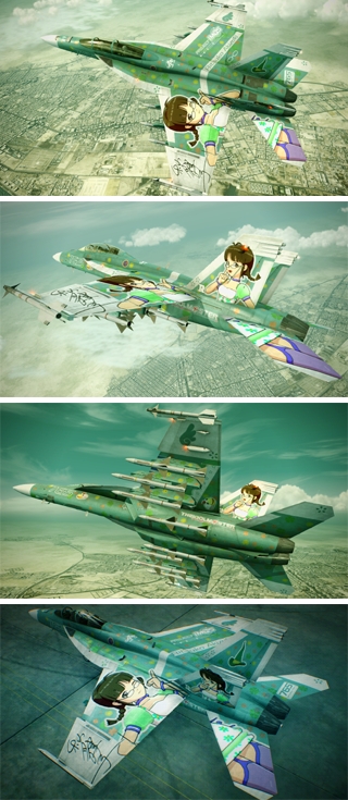 F/A-18F SuperHornet、THE IDOLMASTER「秋月律子」カラー